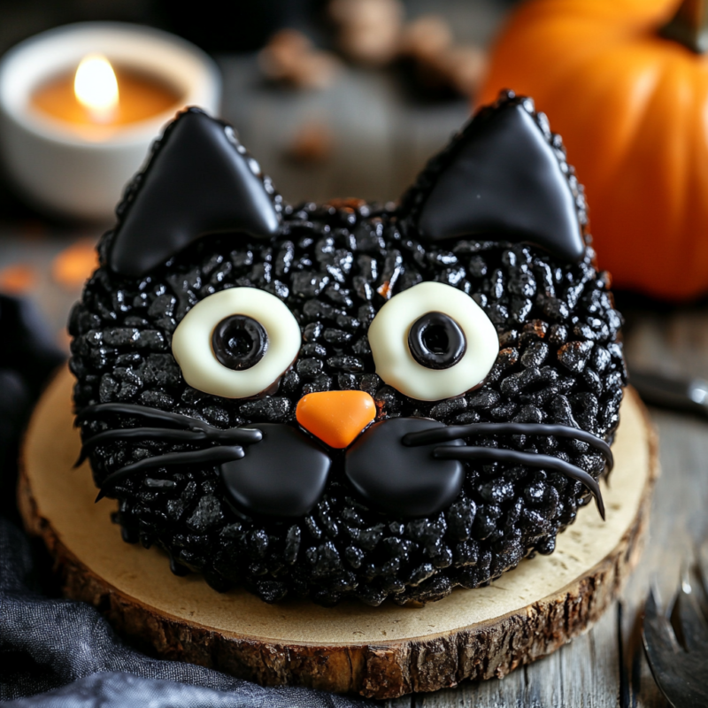 Black Cat Rice Krispie Treats