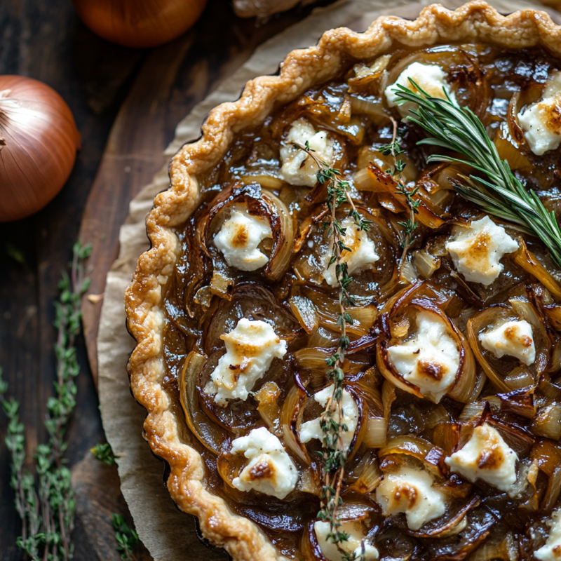 Caramelized Onion and Goat Cheese Tart