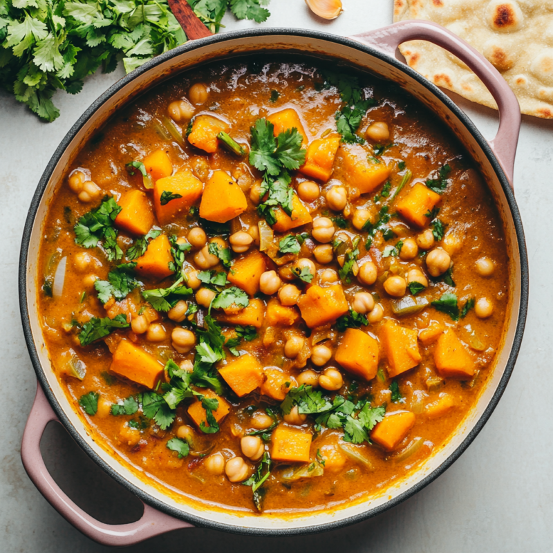 Chickpea and Butternut Squash Curry