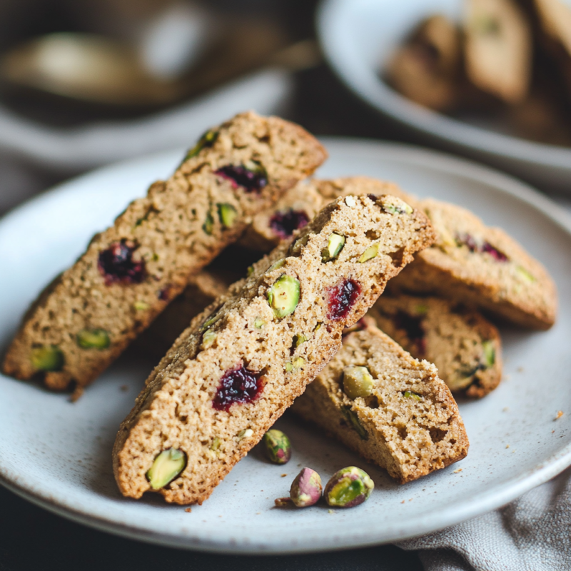 Cranberry Pistachio Biscotti