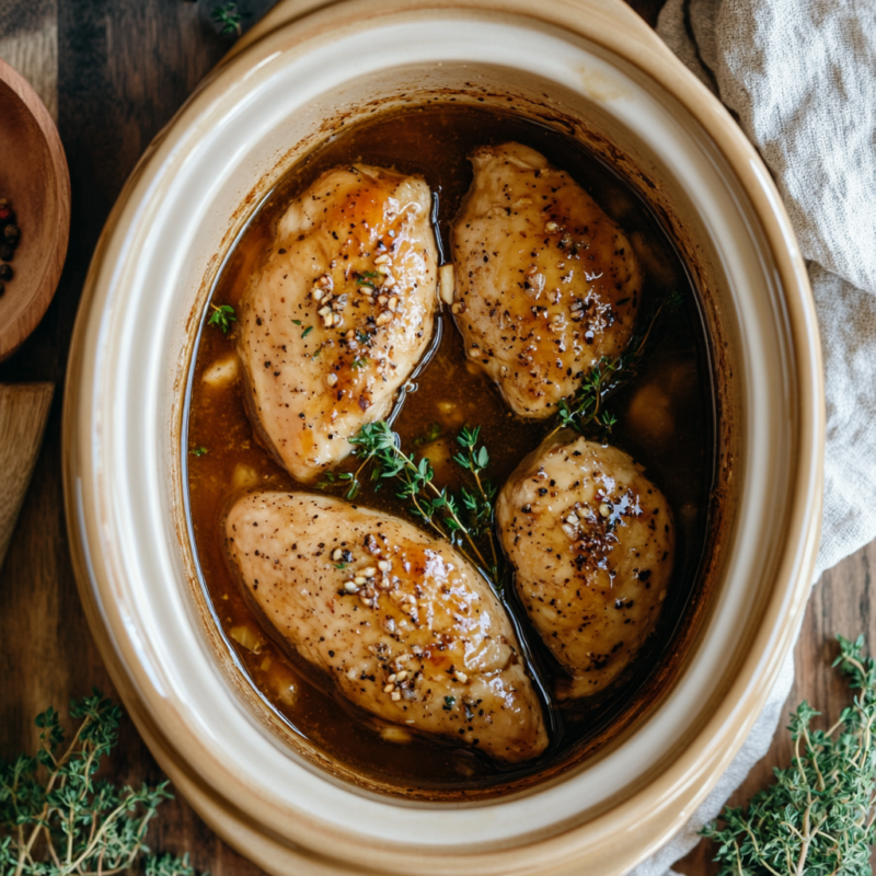 Crockpot Maple Dijon Chicken