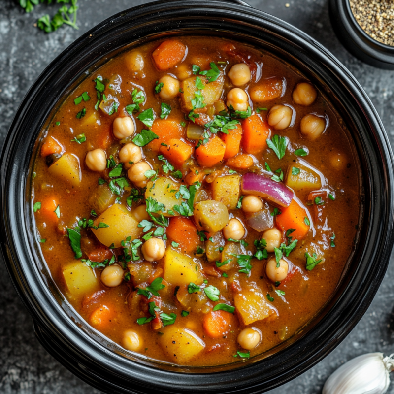 Crockpot Moroccan Chickpea Stew