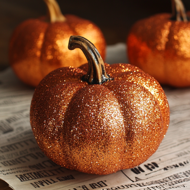 Glitter Pumpkins