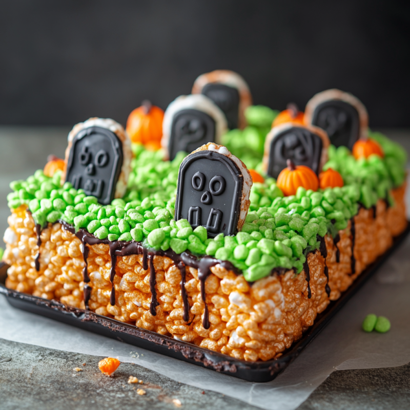 Graveyard Rice Krispie Treats