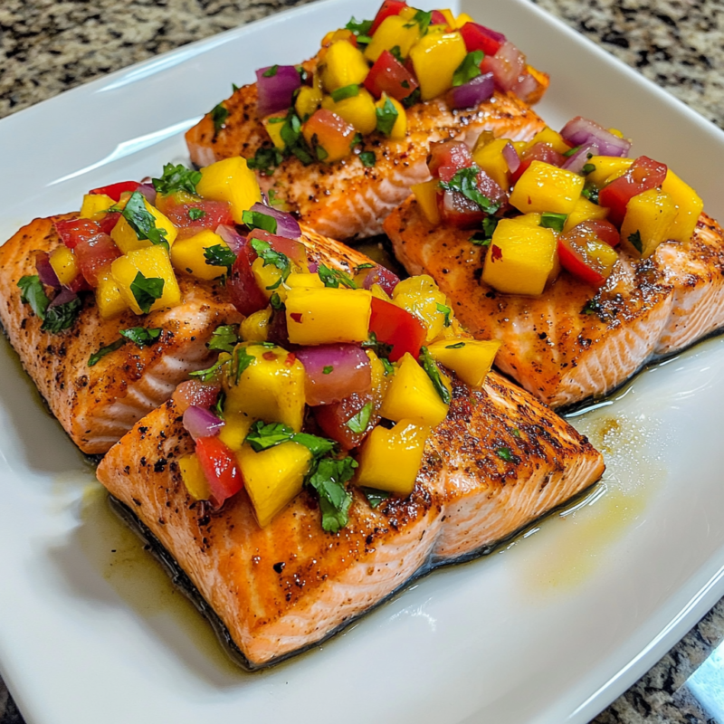 Mango Salsa Salmon