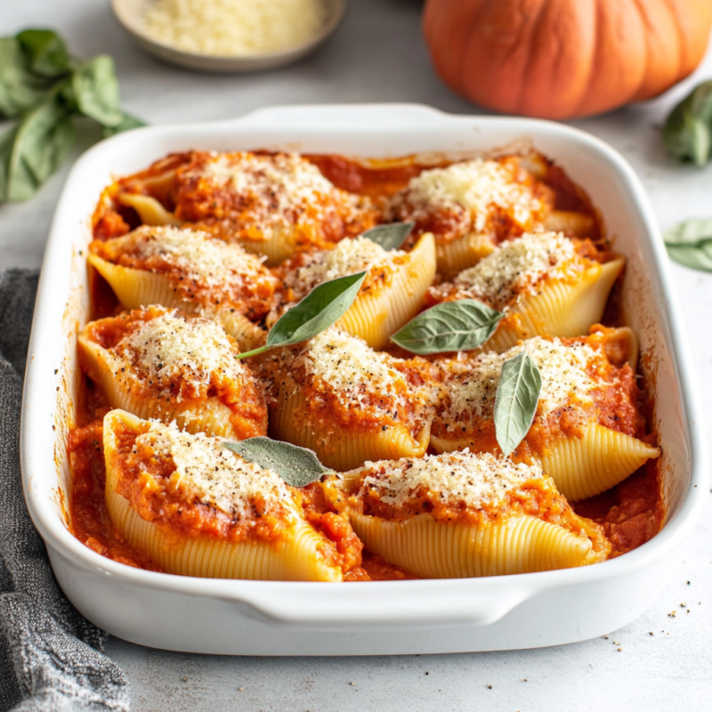Pumpkin and Ricotta Stuffed Shells