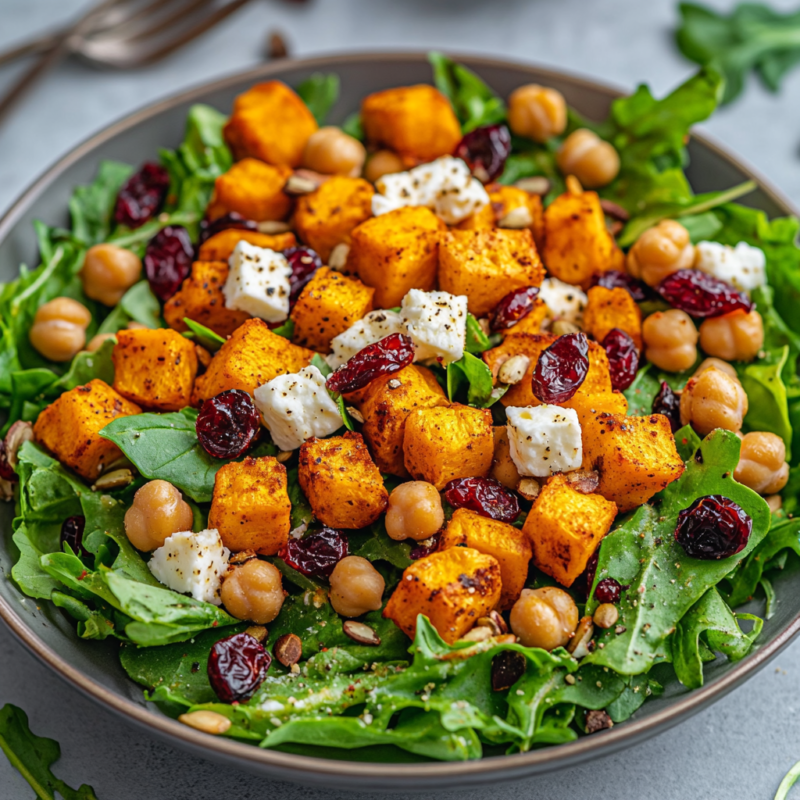 Roasted Chickpea and Pumpkin Salad