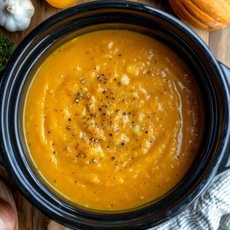 Slow Cooker Butternut Squash Soup