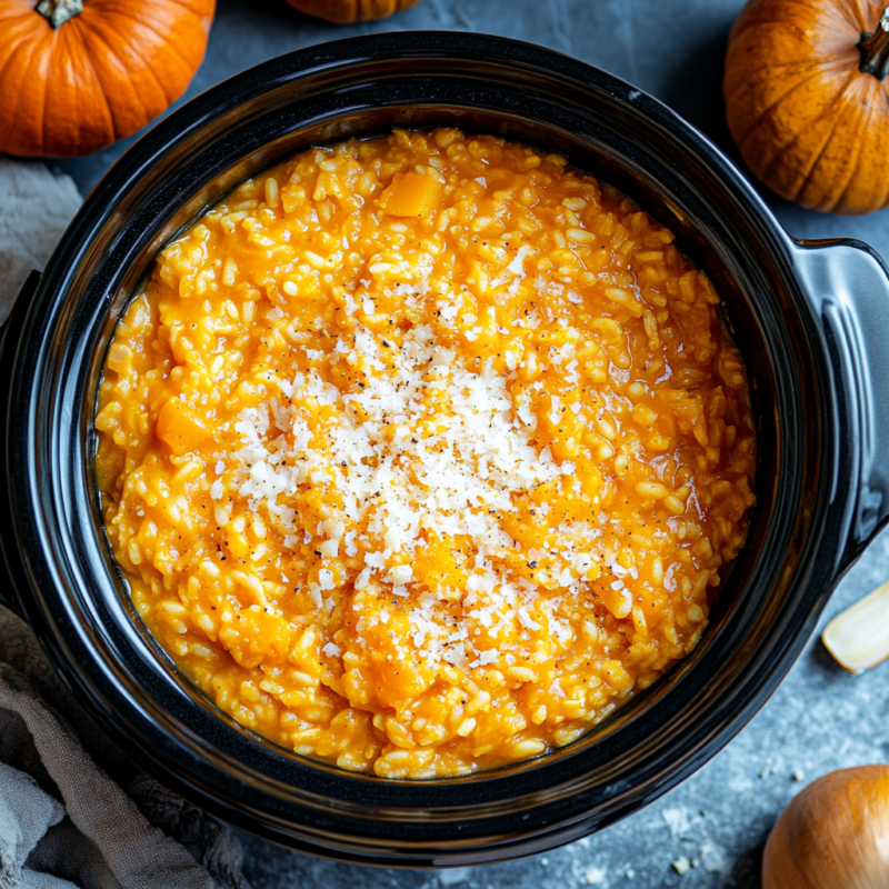 Slow Cooker Pumpkin Risotto