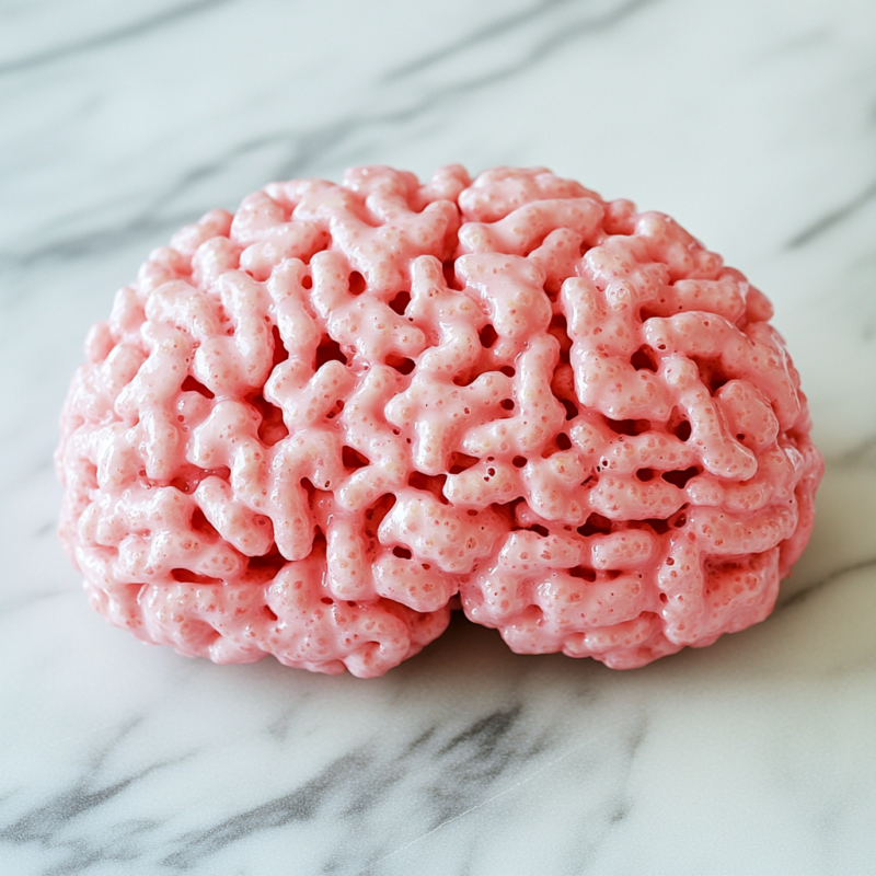 Zombie Brain Rice Krispie Treats