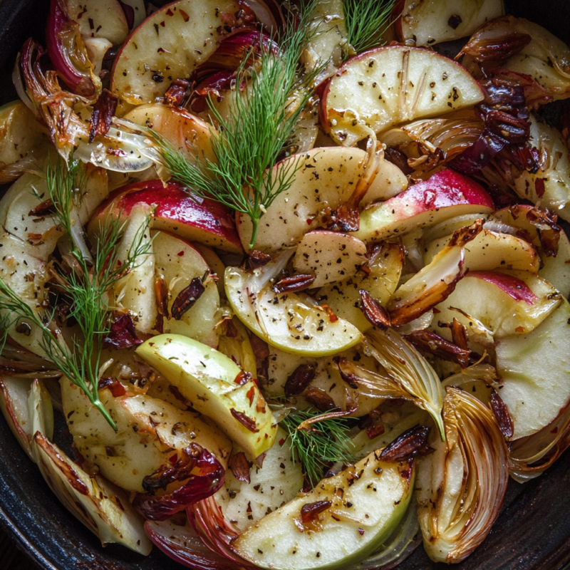 roasted Fennel and Apple Salad