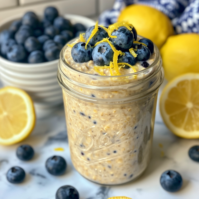Blueberry Lemon Overnight Oats