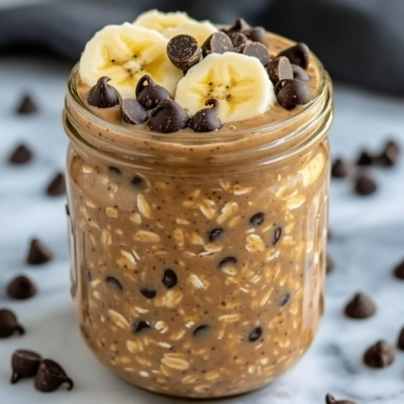 Chocolate Peanut Butter Overnight Oats