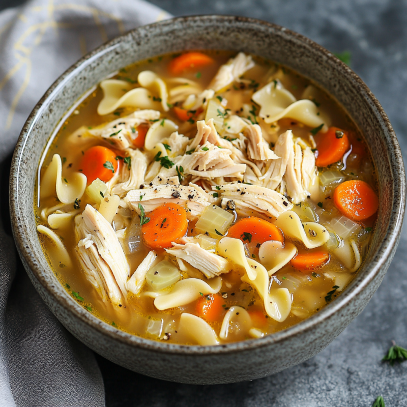 Crockpot Chicken Noodle Soup
