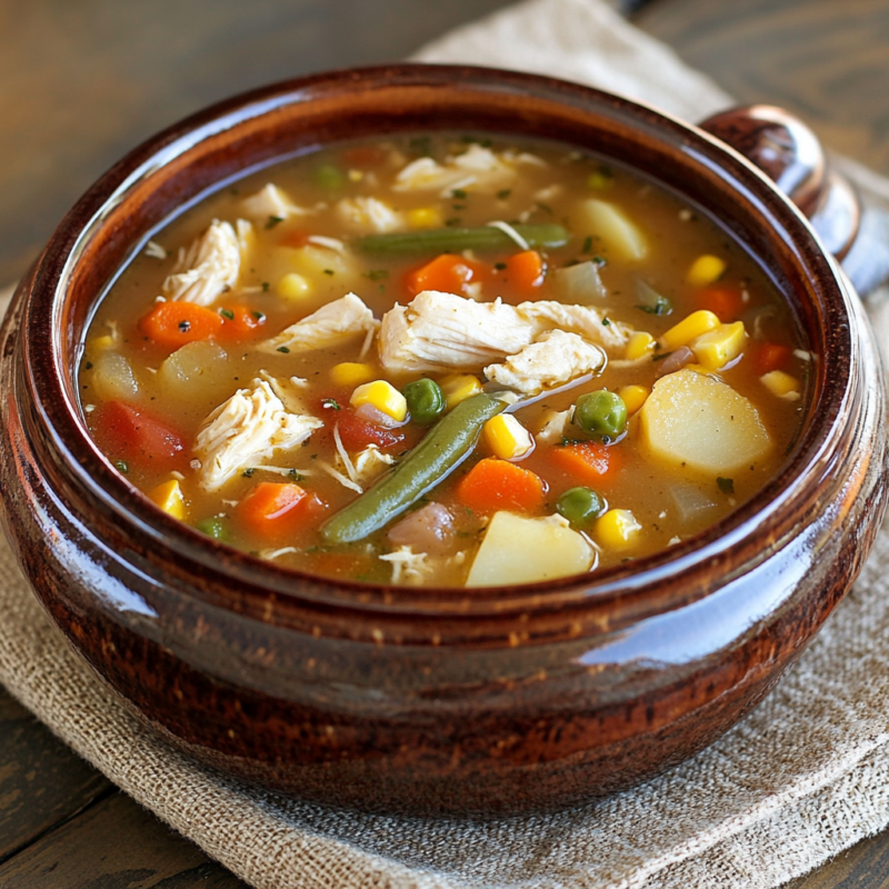 Crockpot Chicken and Vegetable Soup