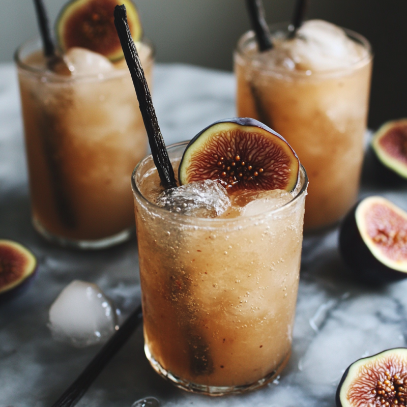 Fig and Vanilla Bean Fizz