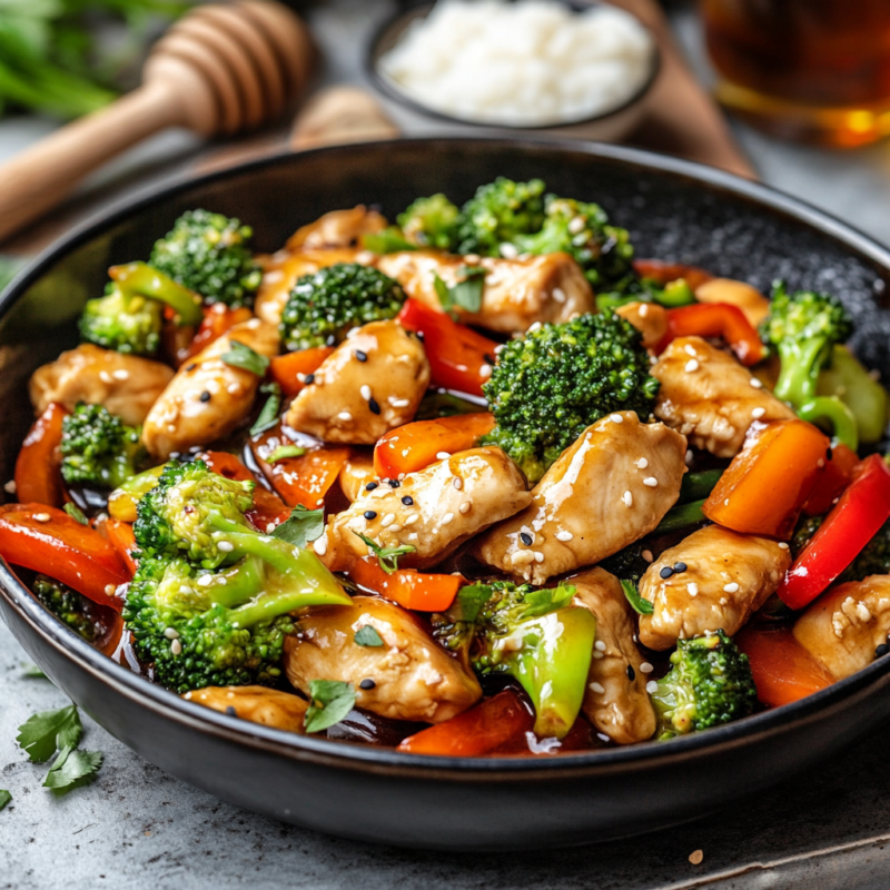 Honey Garlic Chicken Stir Fry