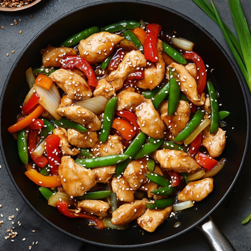 Honey Sesame Chicken Stir Fry