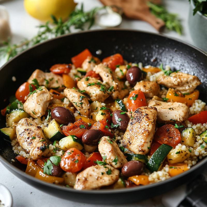 Mediterranean Chicken Stir Fry
