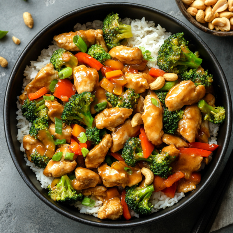 Peanut Chicken Stir Fry