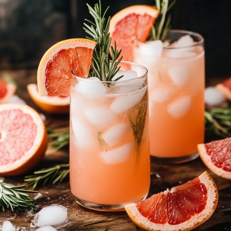 Rosemary Grapefruit Sparkler