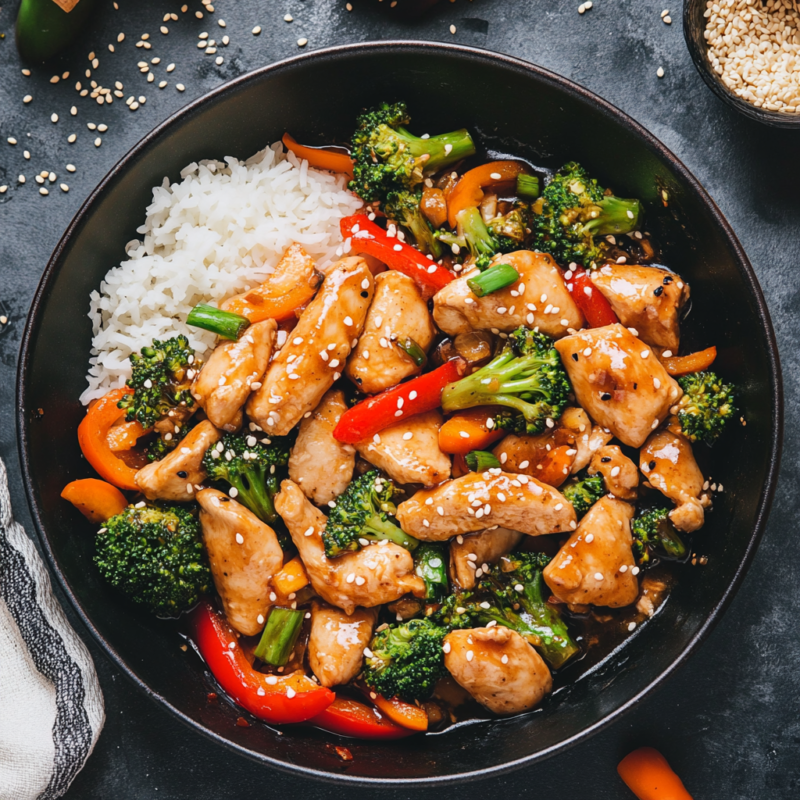 Sesame Chicken Stir Fry