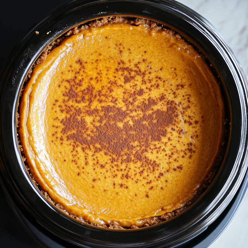  Slow Cooker Pumpkin Cheesecake