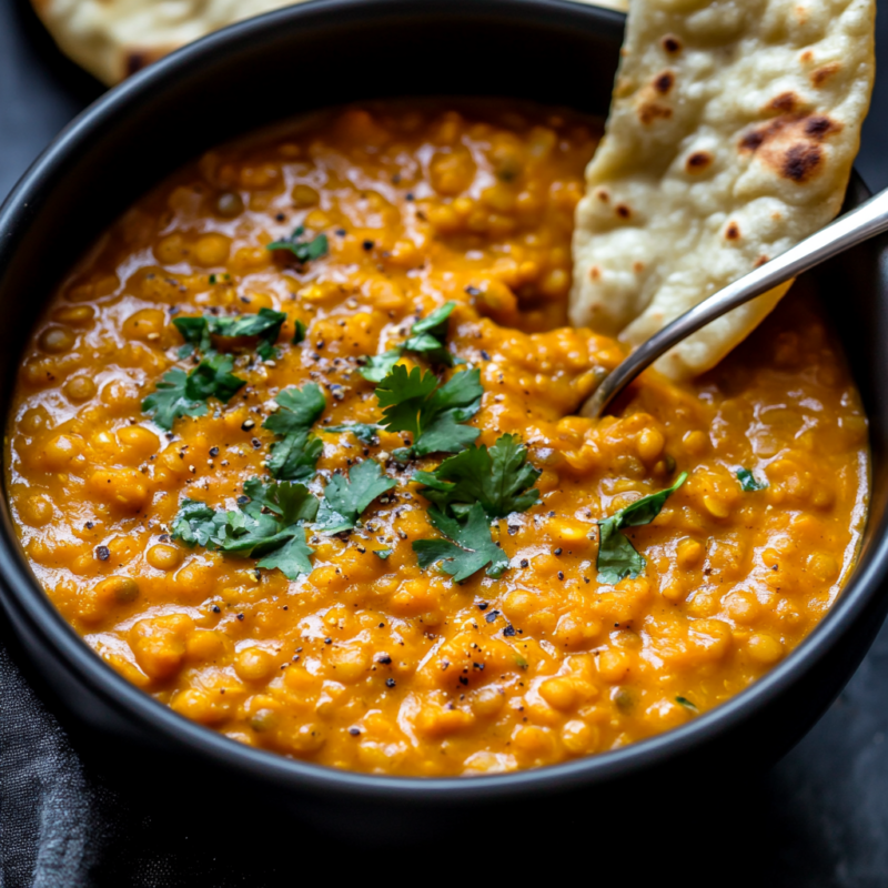 Slow Cooker Pumpkin Coconut Curry Lentils
