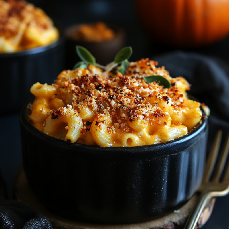 Slow Cooker Pumpkin Mac and Cheese