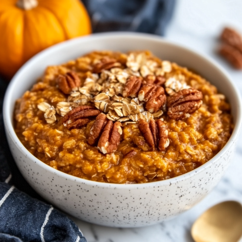 Slow Cooker Pumpkin Oatmeal