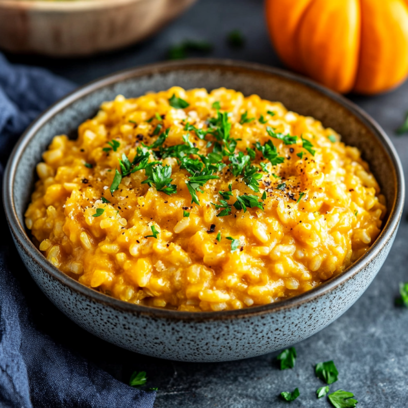 Slow Cooker Pumpkin Risotto