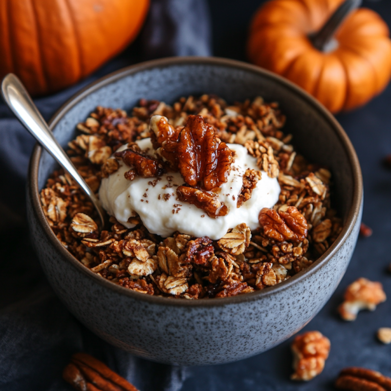 Slow Cooker Pumpkin Spiced Granola