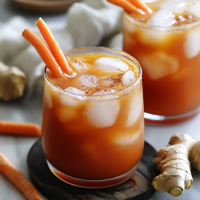 Spiced Carrot Ginger Mocktail