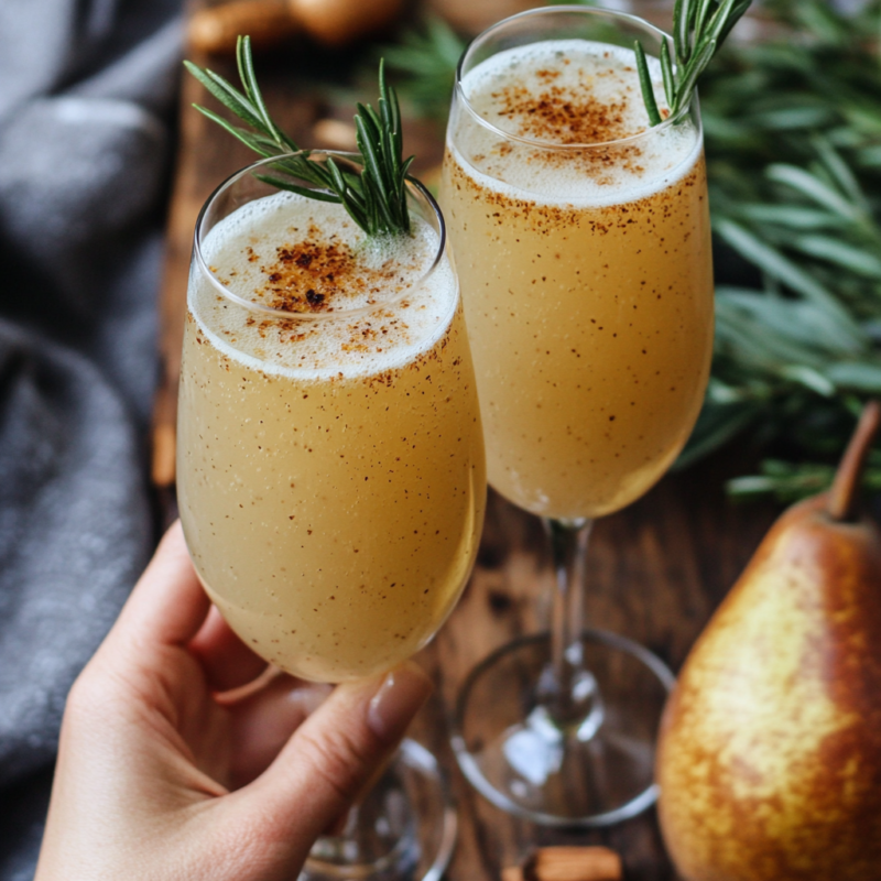 Spiced Pear Sparkler