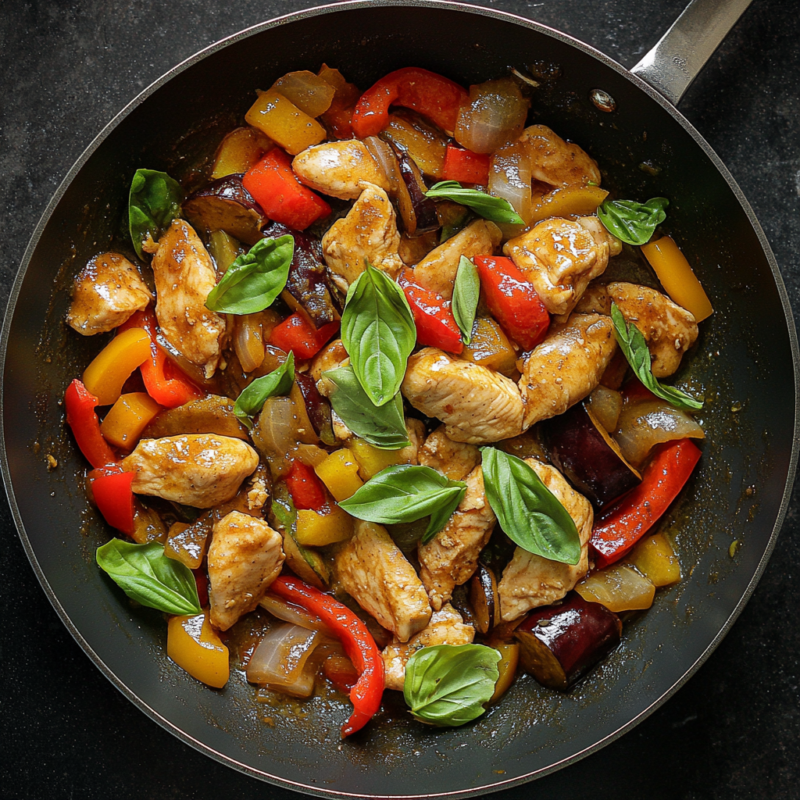 Thai Green Curry Chicken Stir Fry