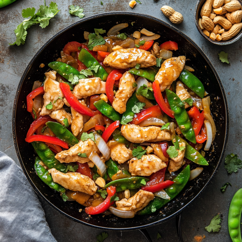 Thai Peanut Chicken Stir Fry