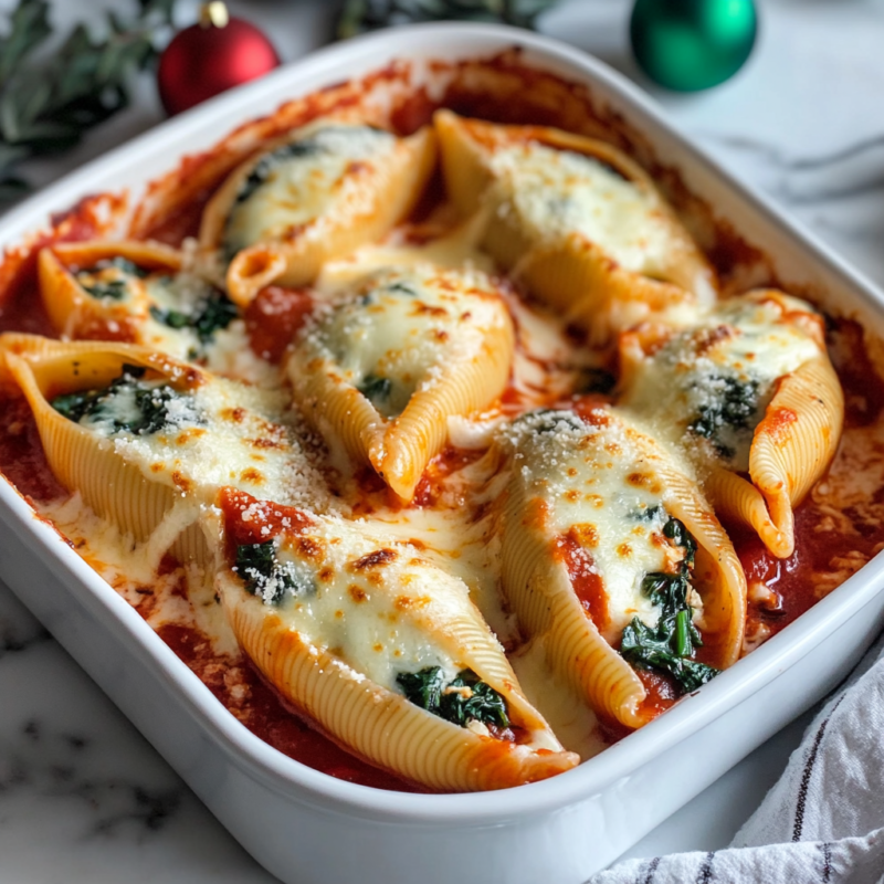 Turkey and Spinach Stuffed Shells