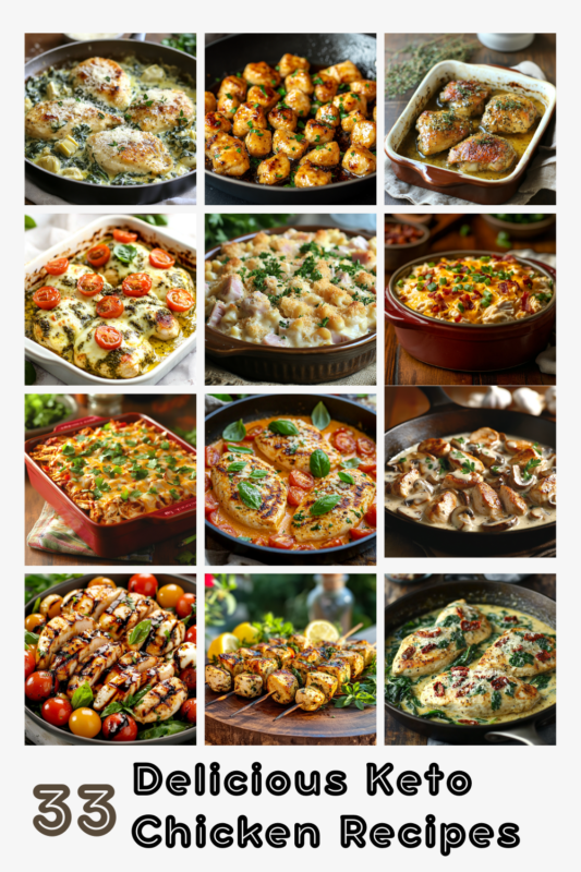 33 Delicious Keto Chicken Recipes