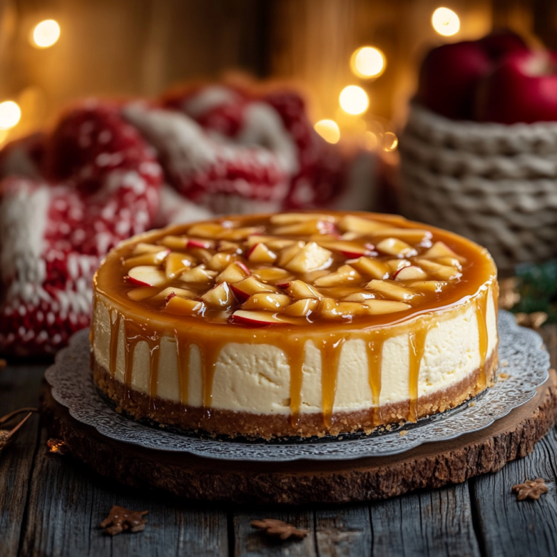 Caramel Apple Cheesecake