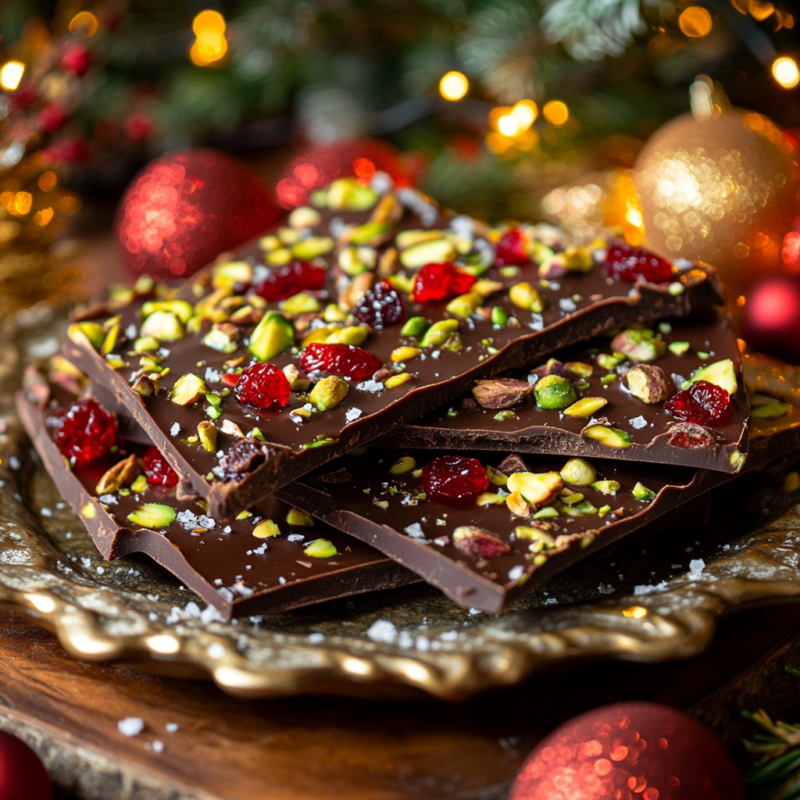 Cherry Pistachio Bark