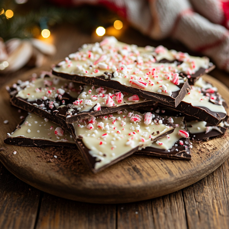 Chocolate Chip Peppermint Bark