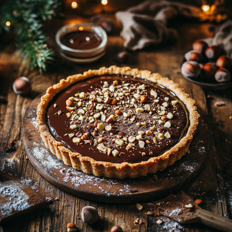 Chocolate Hazelnut Tart