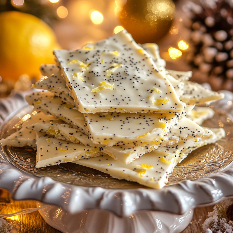 Lemon Poppy Seed Bark