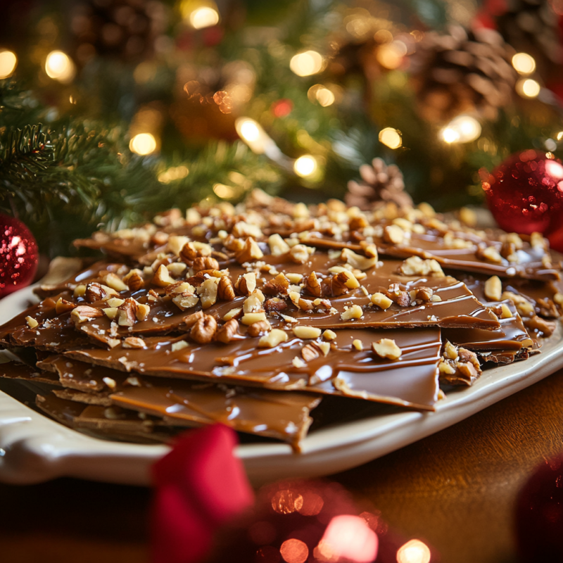 Nutty Caramel Bark