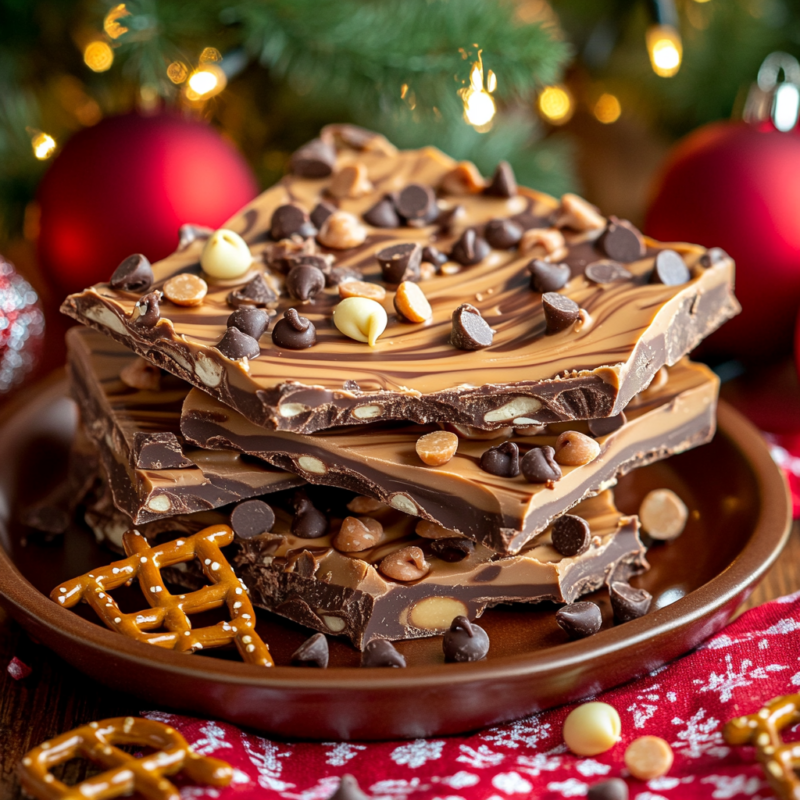 Peanut Butter Pretzel Bark