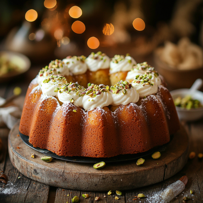Pistachio Pudding Cake