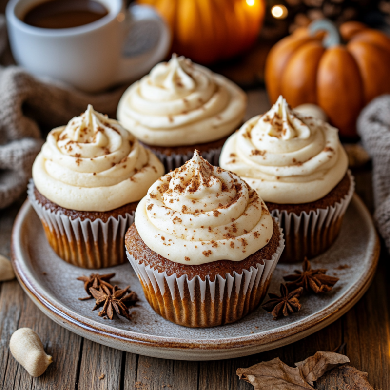 Pumpkin Spice Latte Cupcakes