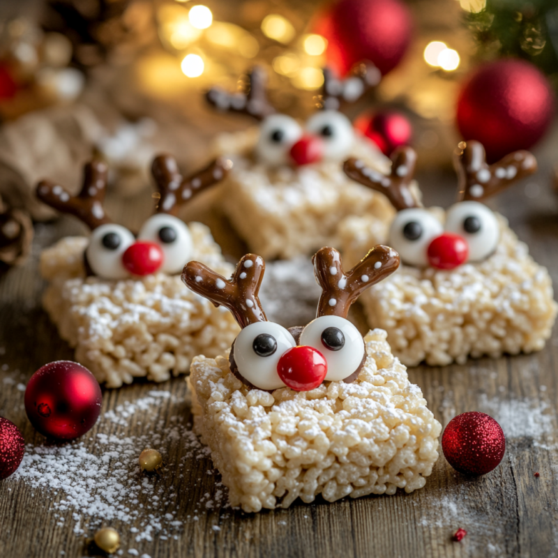 Rudolph Rice Krispie Treats