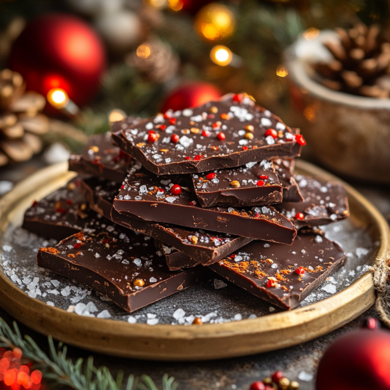 Spicy Chili Chocolate Bark