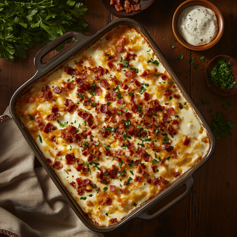 Turkey Bacon Ranch Casserole